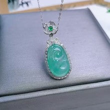 1 Piece Buddha Pendant Featuring Jade In 925 Sterling Silver With African Style Design