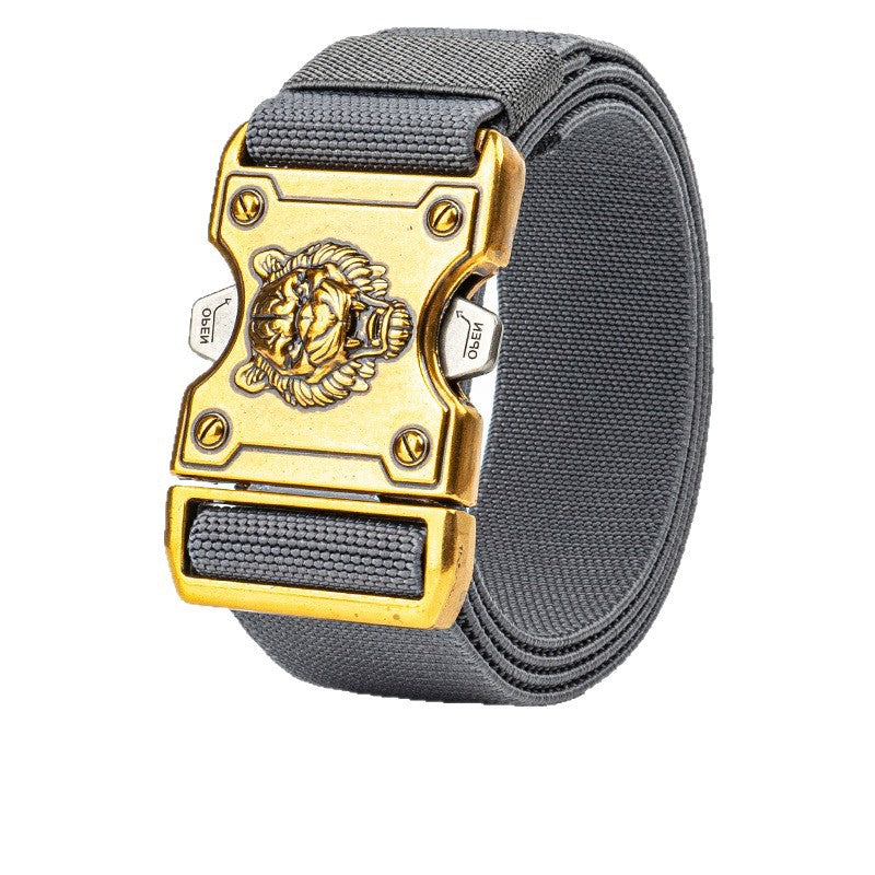 Tiger Tactical Belt For Men Sport Style With Nylon Braid Material And Alloy Buckle