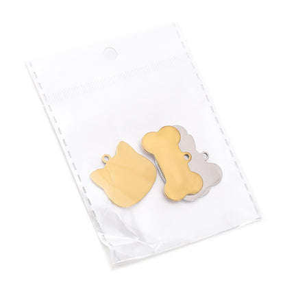 Cartoon Pet Accessories Titanium Steel Pet Tag Suitable For All Seasons