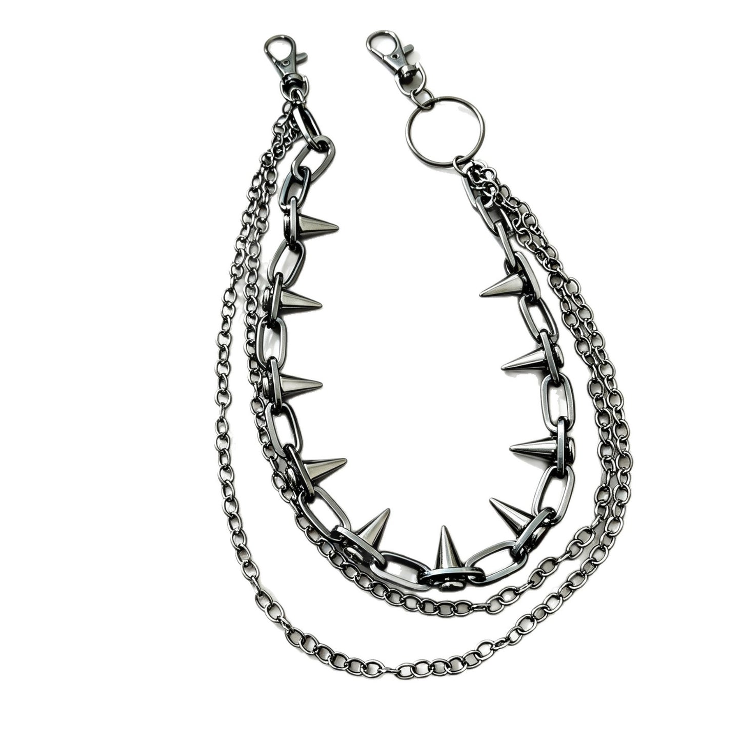 Unisex Hip-Hop Alloy Waist Chain Featuring Durable Design For Stylish Streetwear