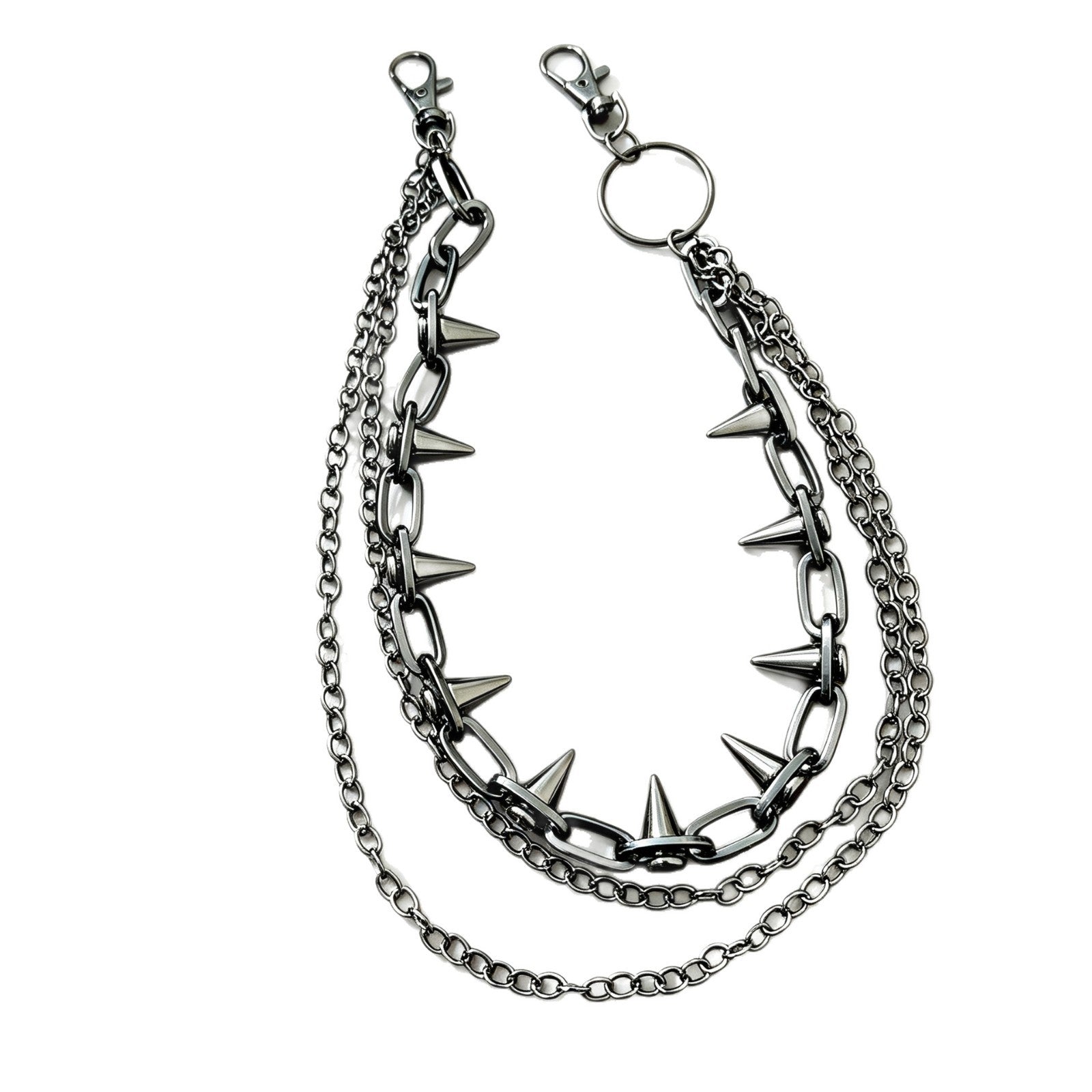 Unisex Hip-Hop Alloy Waist Chain Featuring Durable Design For Stylish Streetwear