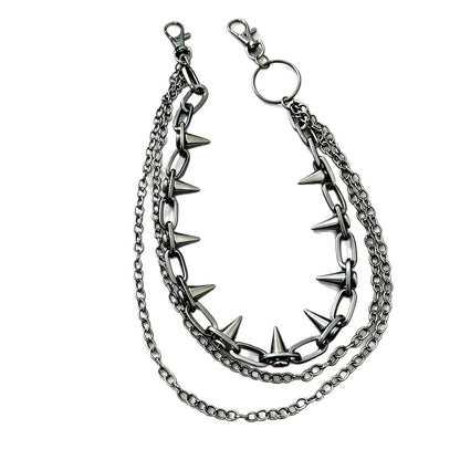Unisex Hip-Hop Alloy Waist Chain Featuring Durable Design For Stylish Streetwear