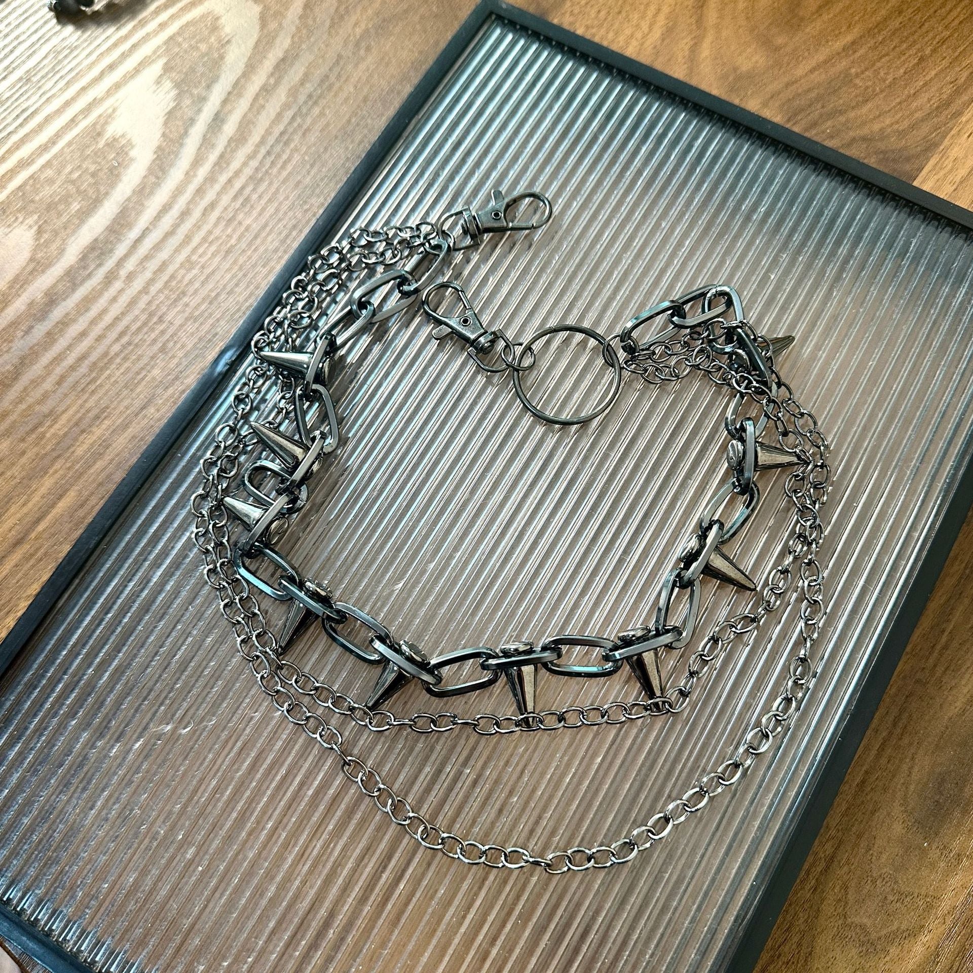 Unisex Hip-Hop Alloy Waist Chain Featuring Durable Design For Stylish Streetwear