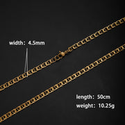 Gold 4.5mm Wide*50cm Long, JM