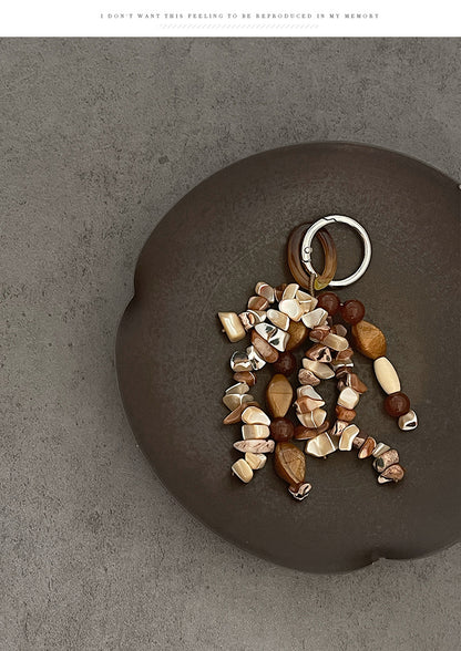 Knitting Shell Bag Pendant In Ethnic Style, Perfect Summer Accessory Featuring Natural Shell Material