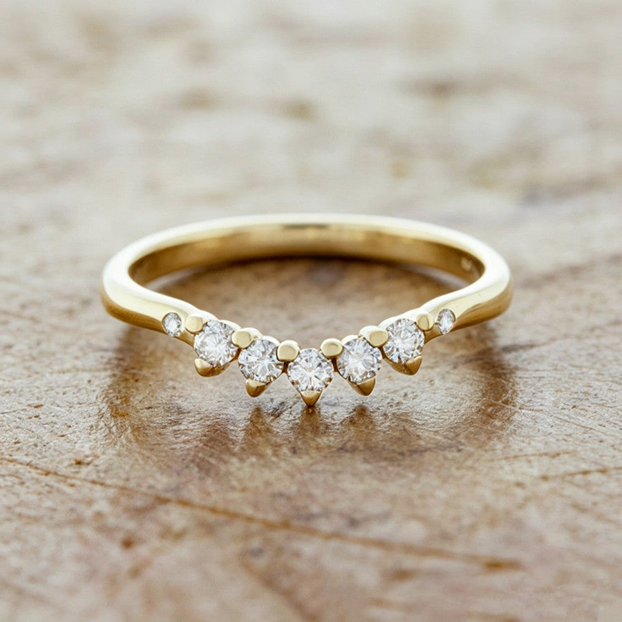 Oval Gold Rings For Women 3 Pieces Set In Zinc Alloy With Twist Craft And Rhinestone Inlay