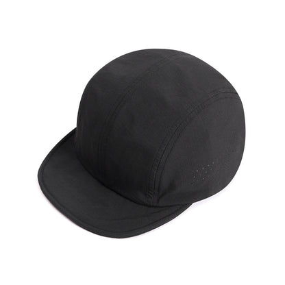 Unisex Solid Color Breathable Polyester Baseball Cap With Curved Brim, Featuring Embroidery For Commute