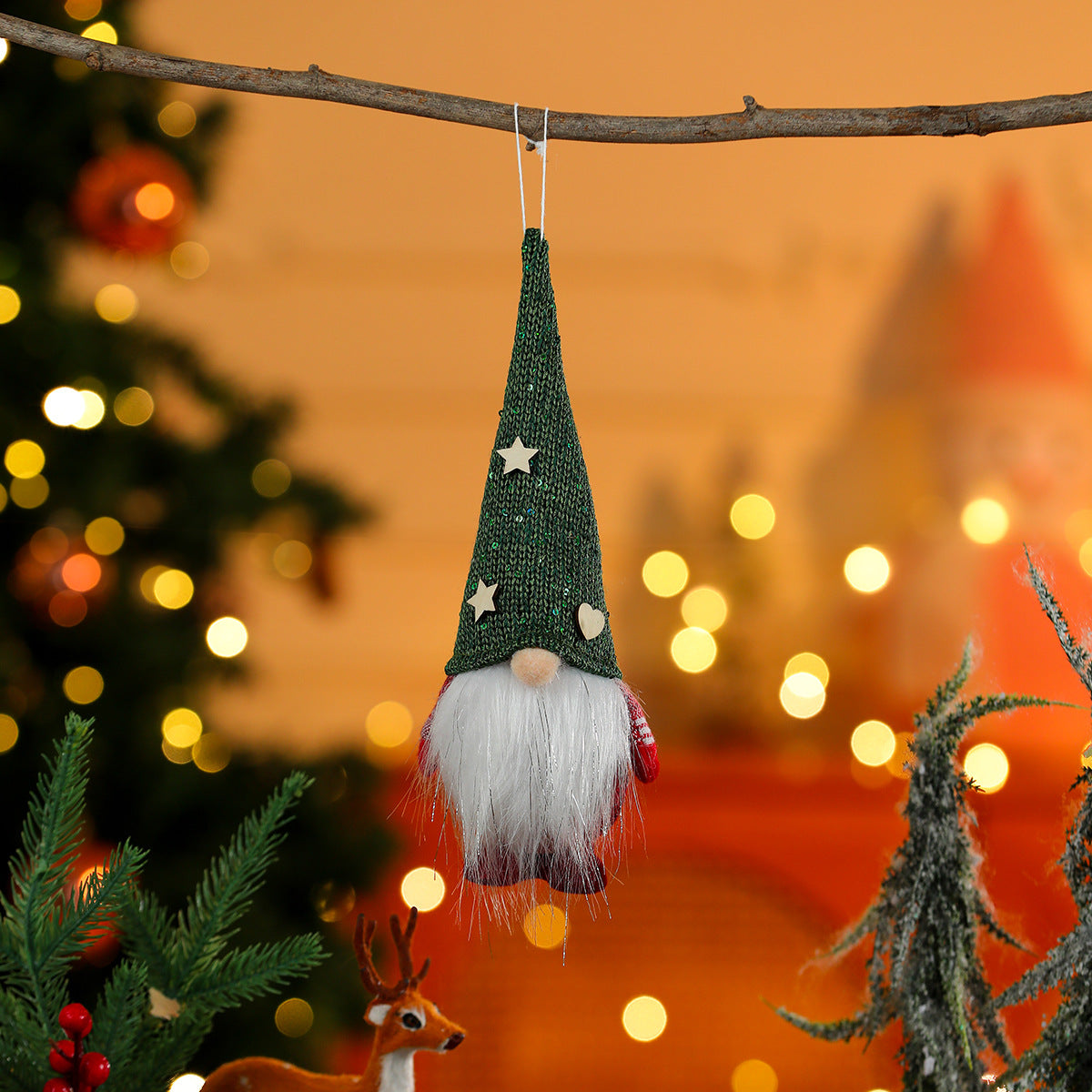 Christmas Braid Ornaments In Polyester For Festive Holiday Decoration