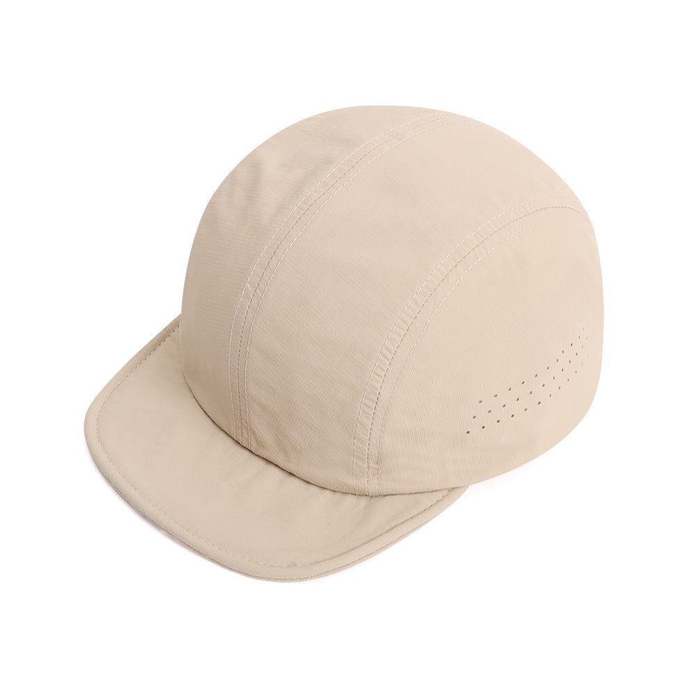 Unisex Solid Color Breathable Polyester Baseball Cap With Curved Brim, Featuring Embroidery For Commute