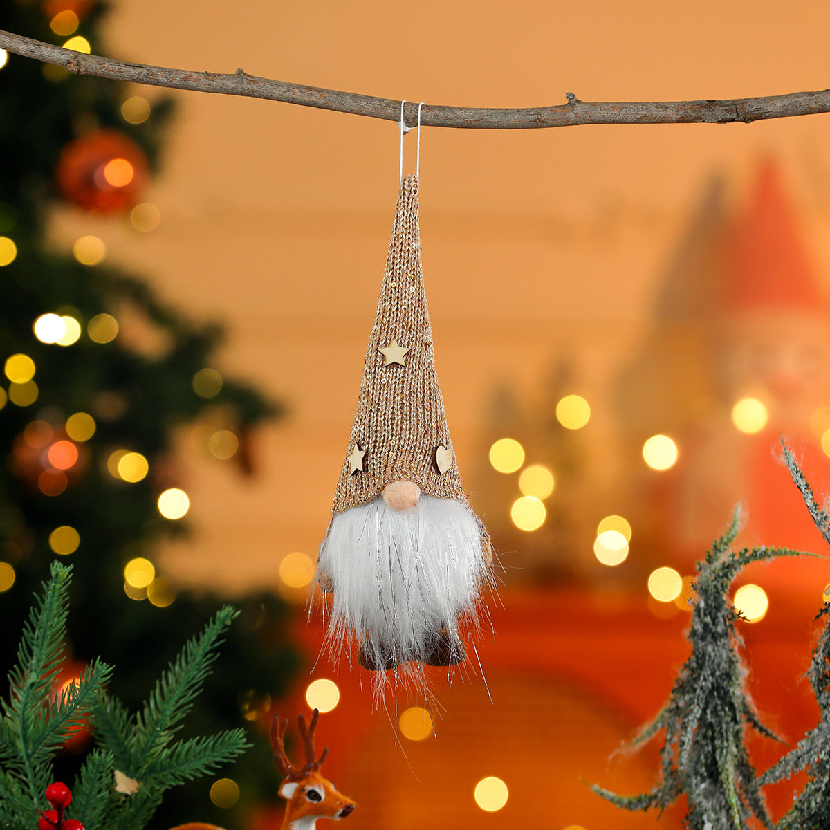 Christmas Braid Ornaments In Polyester For Festive Holiday Decoration
