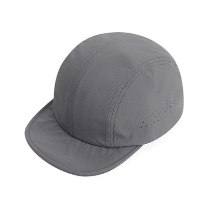 Unisex Solid Color Breathable Polyester Baseball Cap With Curved Brim, Featuring Embroidery For Commute