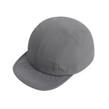 Unisex Solid Color Breathable Polyester Baseball Cap With Curved Brim, Featuring Embroidery For Commute