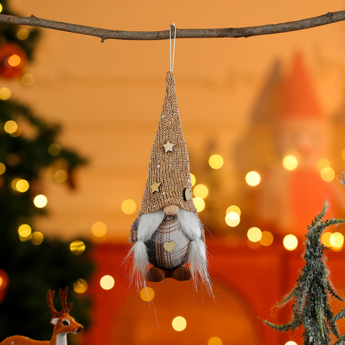 Christmas Braid Ornaments In Polyester For Festive Holiday Decoration