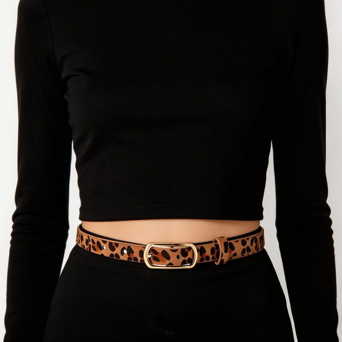 Women’s Fashion Solid Color PU Leather Belt With Zinc Alloy Smooth Buckle, Commute Style