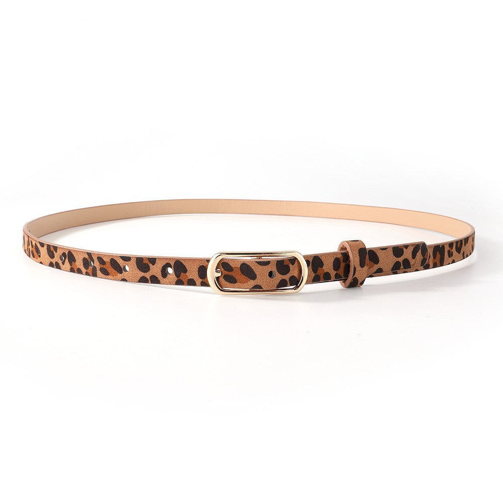 Women’s Fashion Solid Color PU Leather Belt With Zinc Alloy Smooth Buckle, Commute Style
