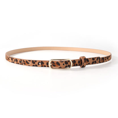 Women’s Fashion Solid Color PU Leather Belt With Zinc Alloy Smooth Buckle, Commute Style