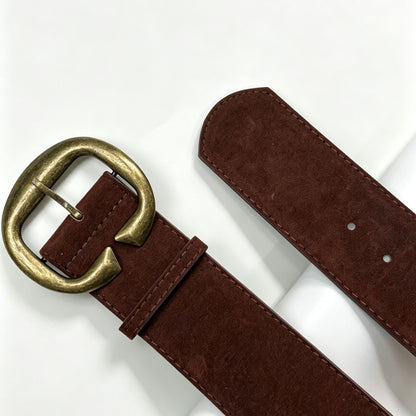 Retro Women’s Belt With Alloy Pin Buckle, Stylish And Durable Accessory