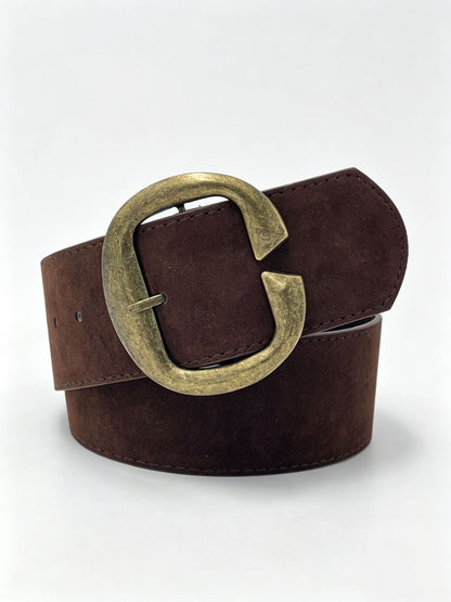 Retro Women’s Belt With Alloy Pin Buckle, Stylish And Durable Accessory