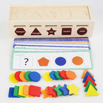Wooden Learning Toys For Toddlers Ages 3-6, Children Unisex Educational Toy In Colour