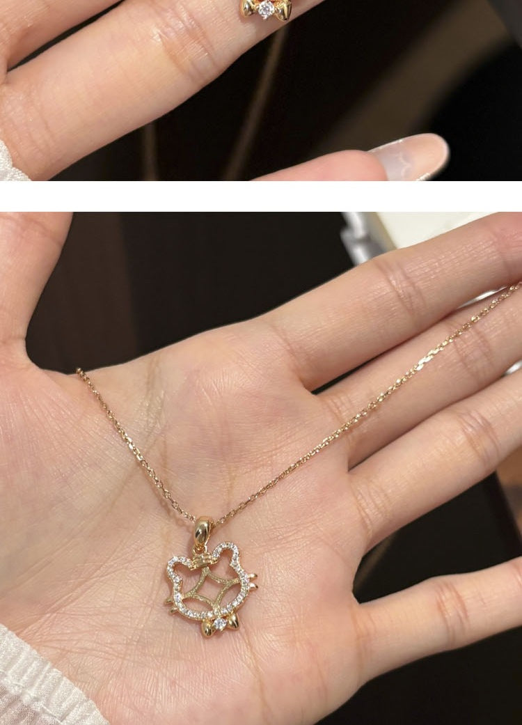 Tiger Pendant In 925 Sterling Silver With Agate Inlay, Featuring 925 Sterling Silver Chain For Women