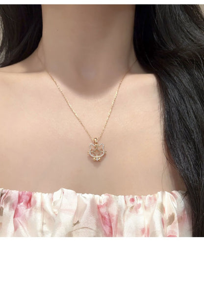 Tiger Pendant In 925 Sterling Silver With Agate Inlay, Featuring 925 Sterling Silver Chain For Women