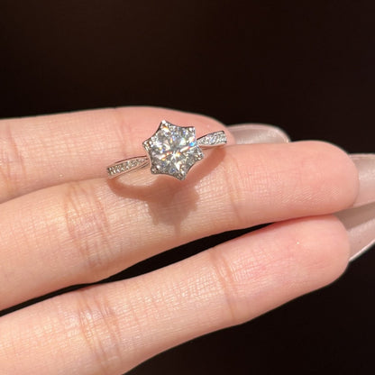 Simple Style 925 Sterling Silver Pendant With Moissanite Gem For Women, Perfect For Wedding In Spring And Summer