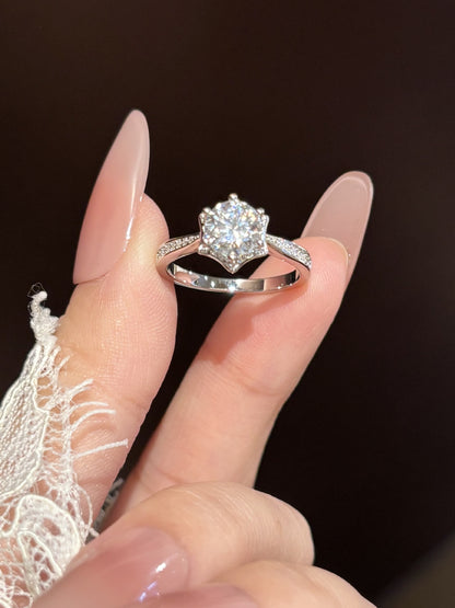 Simple Style 925 Sterling Silver Pendant With Moissanite Gem For Women, Perfect For Wedding In Spring And Summer