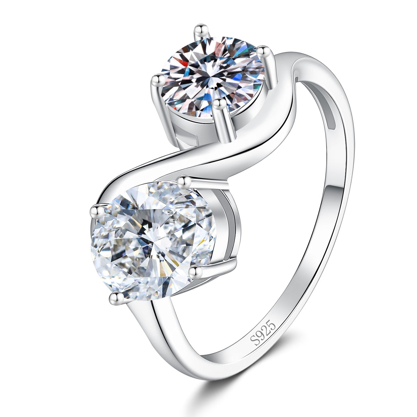 925 Sterling Silver Crown Pendant With Moissanite Inlay, Perfect For Spring And Summer