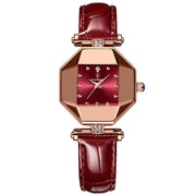 P368 Rose Gold Wine Red Belt
