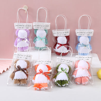 Decorative Cake-Shaped Towels For Home Textiles And Unique Bathroom Accessories