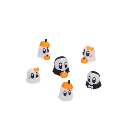 Halloween Plastic Ornaments Featuring Spooky Halloween Patterns For Festive Home Decor And Party Supplies
