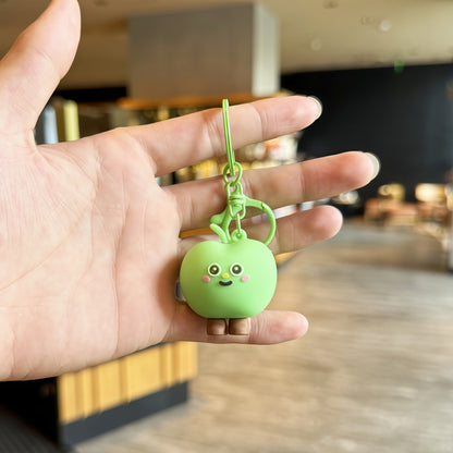 Apple New Year Key Chains With Bag Charms In Durable PVC Material