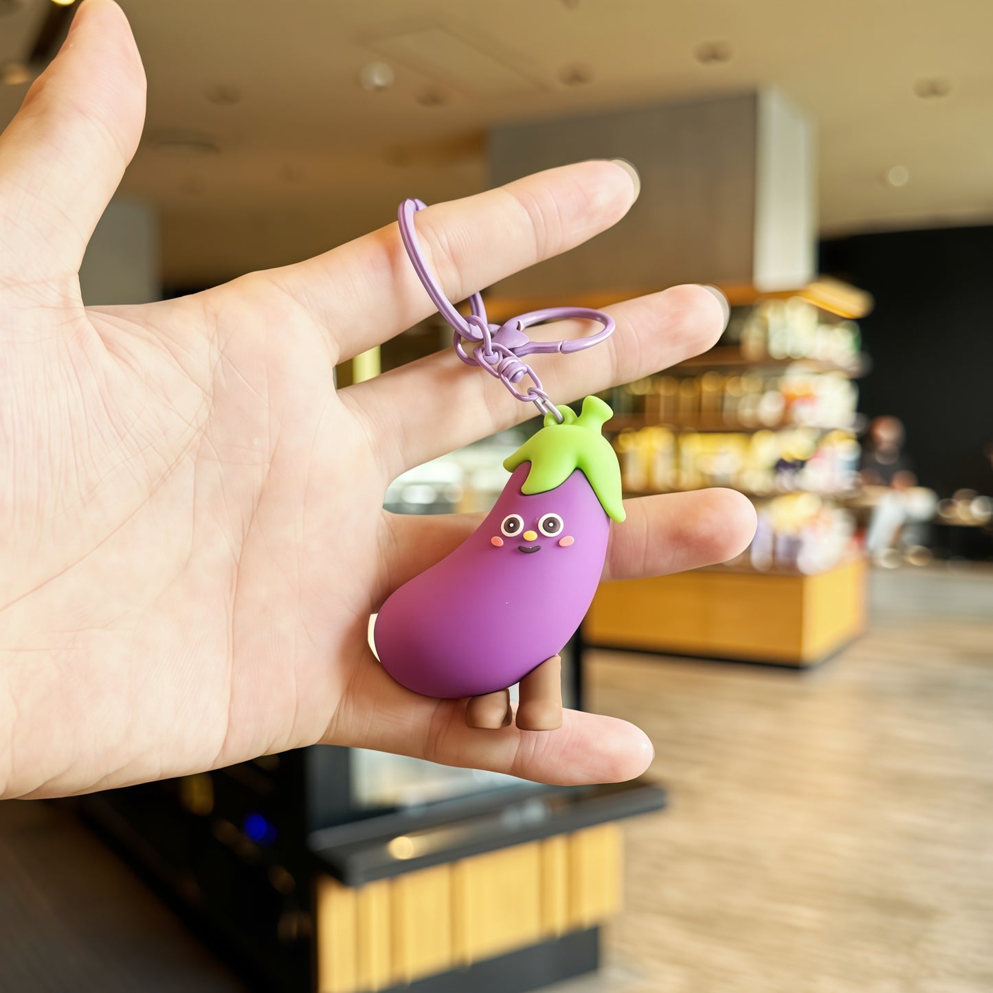 Apple New Year Key Chains With Bag Charms In Durable PVC Material