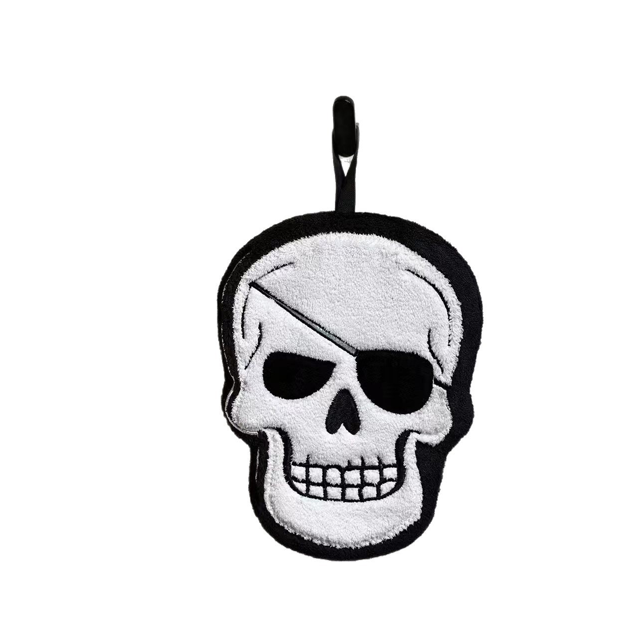 Gothic Skull Pattern Halloween Towels Made Of Soft Coral Fleece, Perfect For Home Textiles And Decor