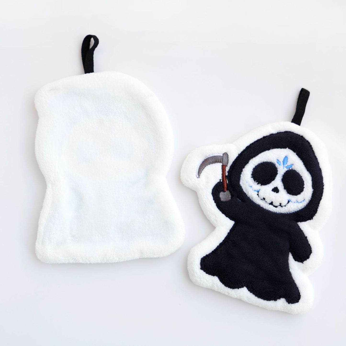 Cartoon Style Halloween Pattern Coral Fleece Towels For Halloween Hand Drying