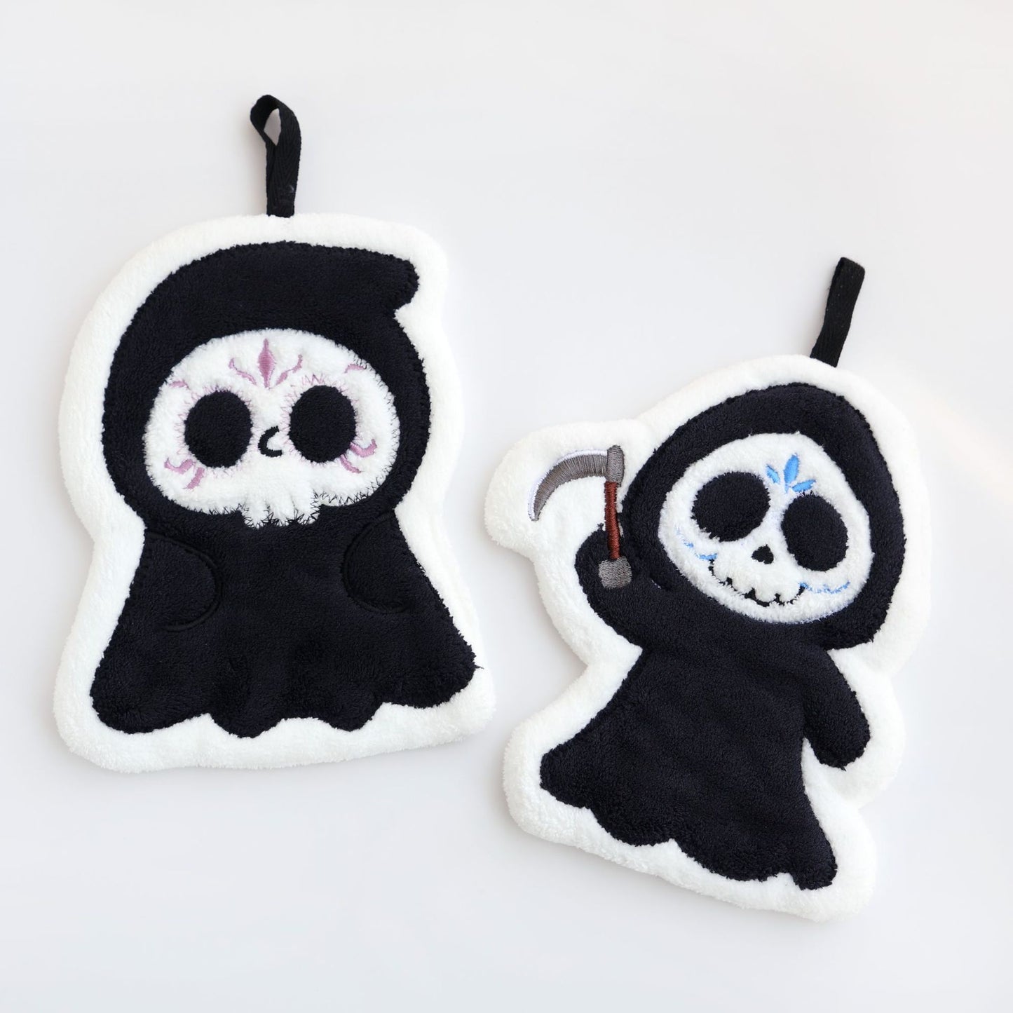 Cartoon Style Halloween Pattern Coral Fleece Towels For Halloween Hand Drying