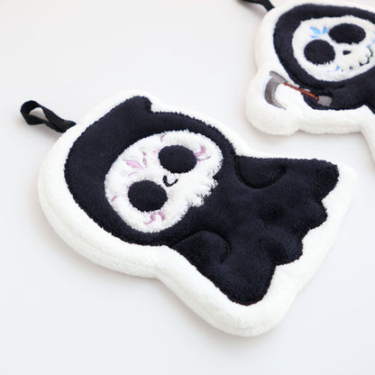 Cartoon Style Halloween Pattern Coral Fleece Towels For Halloween Hand Drying