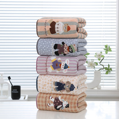 Soft And Absorbent Towels For Home Use, Available In Multiple Colors And Sizes