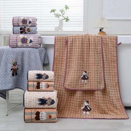 Soft And Absorbent Towels For Home Use, Available In Multiple Colors And Sizes
