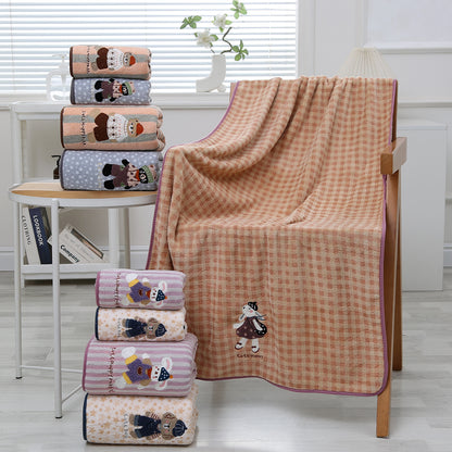 Soft And Absorbent Towels For Home Use, Available In Multiple Colors And Sizes