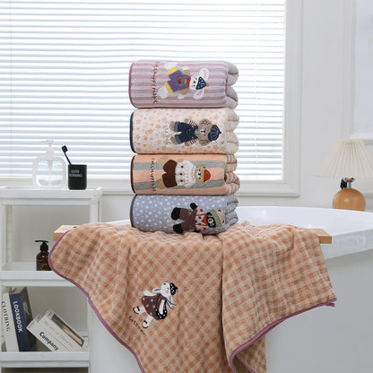 Soft And Absorbent Towels For Home Use, Available In Multiple Colors And Sizes