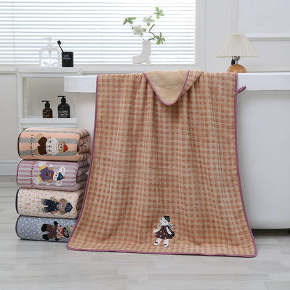 Soft And Absorbent Towels For Home Use, Available In Multiple Colors And Sizes