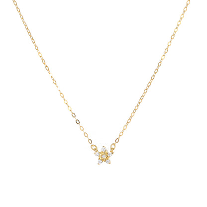 Star Necklace For Women In 18K Real Gold Plated 925 Sterling Silver With Cable Chain