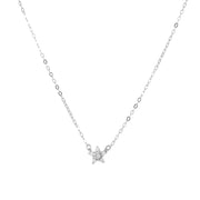 Little Star Necklace--White Gold