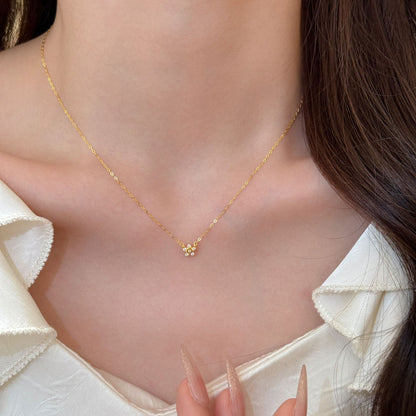 Star Necklace For Women In 18K Real Gold Plated 925 Sterling Silver With Cable Chain