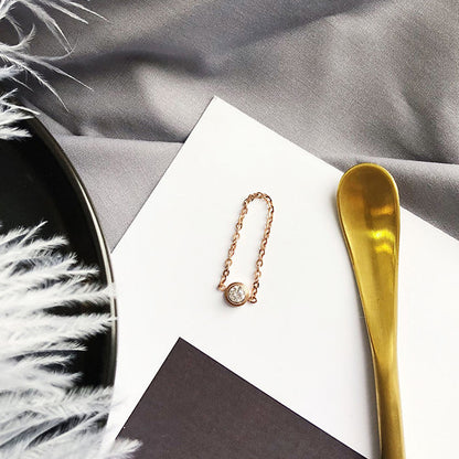 Ufo Waterproof Non Tarnish Rings For Women In Simple Style, Titanium Steel With 18K Real Gold Electroplated Plating