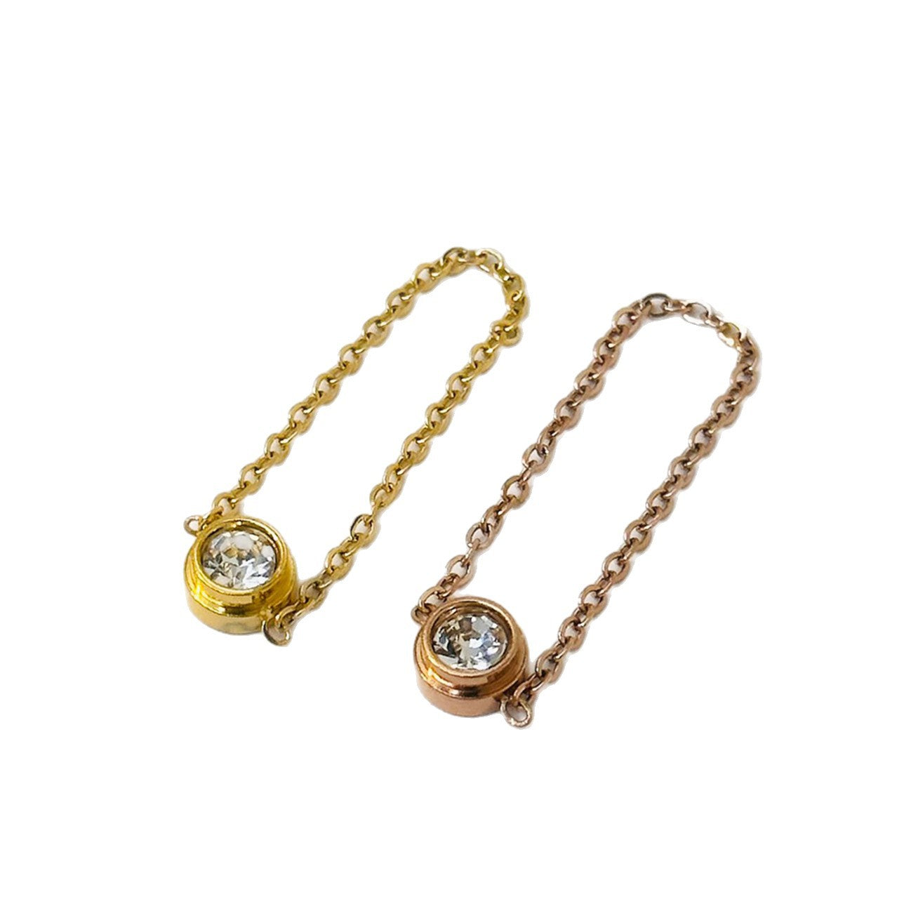 Ufo Waterproof Non Tarnish Rings For Women In Simple Style, Titanium Steel With 18K Real Gold Electroplated Plating