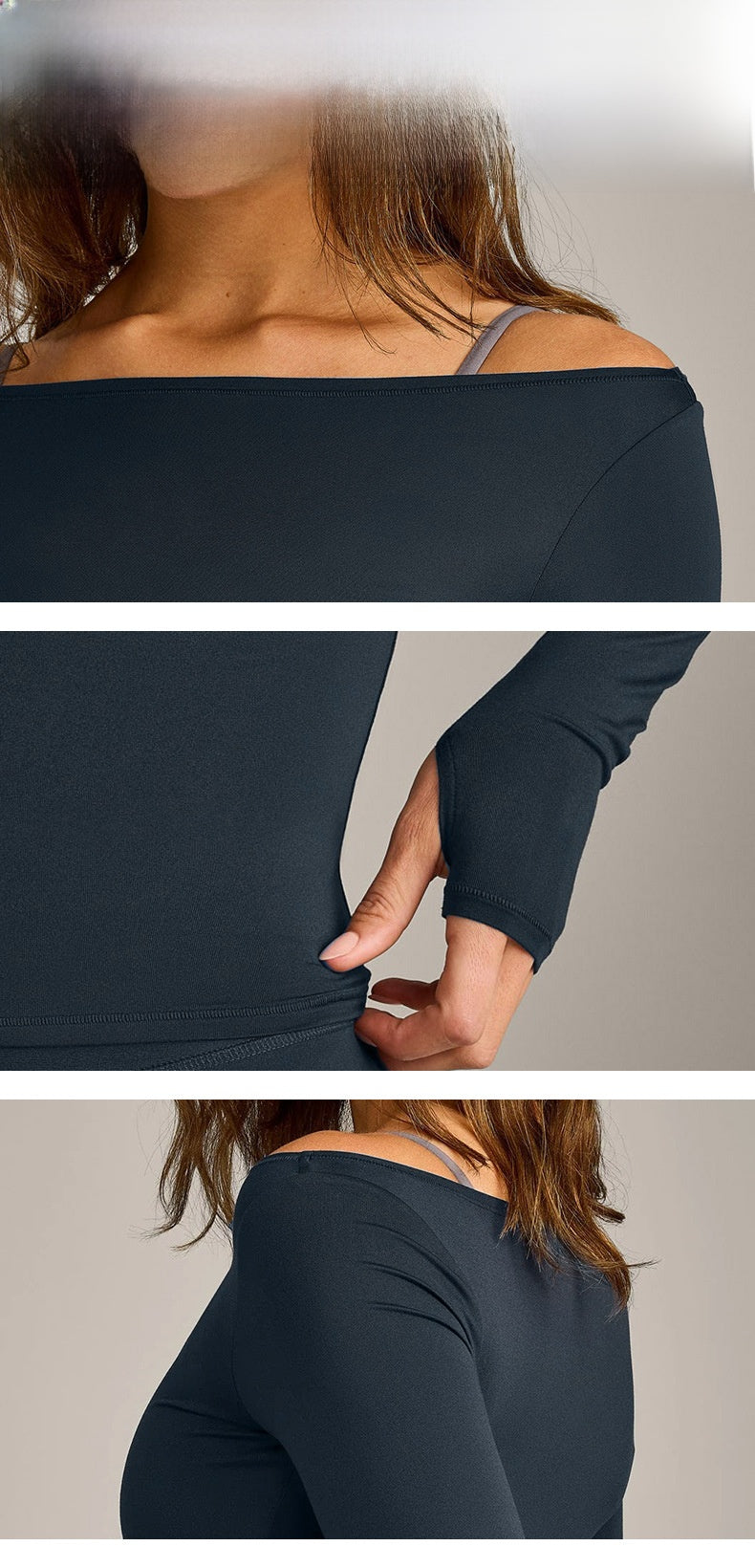Women’s Solid Color Off Shoulder T-shirt In White Nylon Fabric, Pullover Style Yoga Top