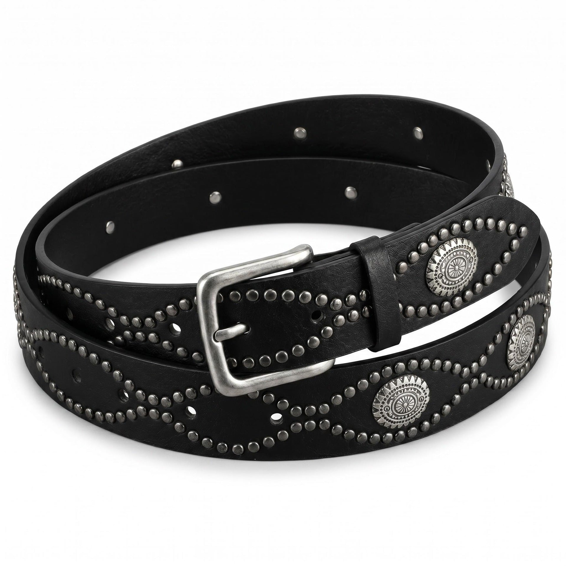 Snakeskin Punk Fashion Belt In Patent PU Leather With Alloy Pin Buckle