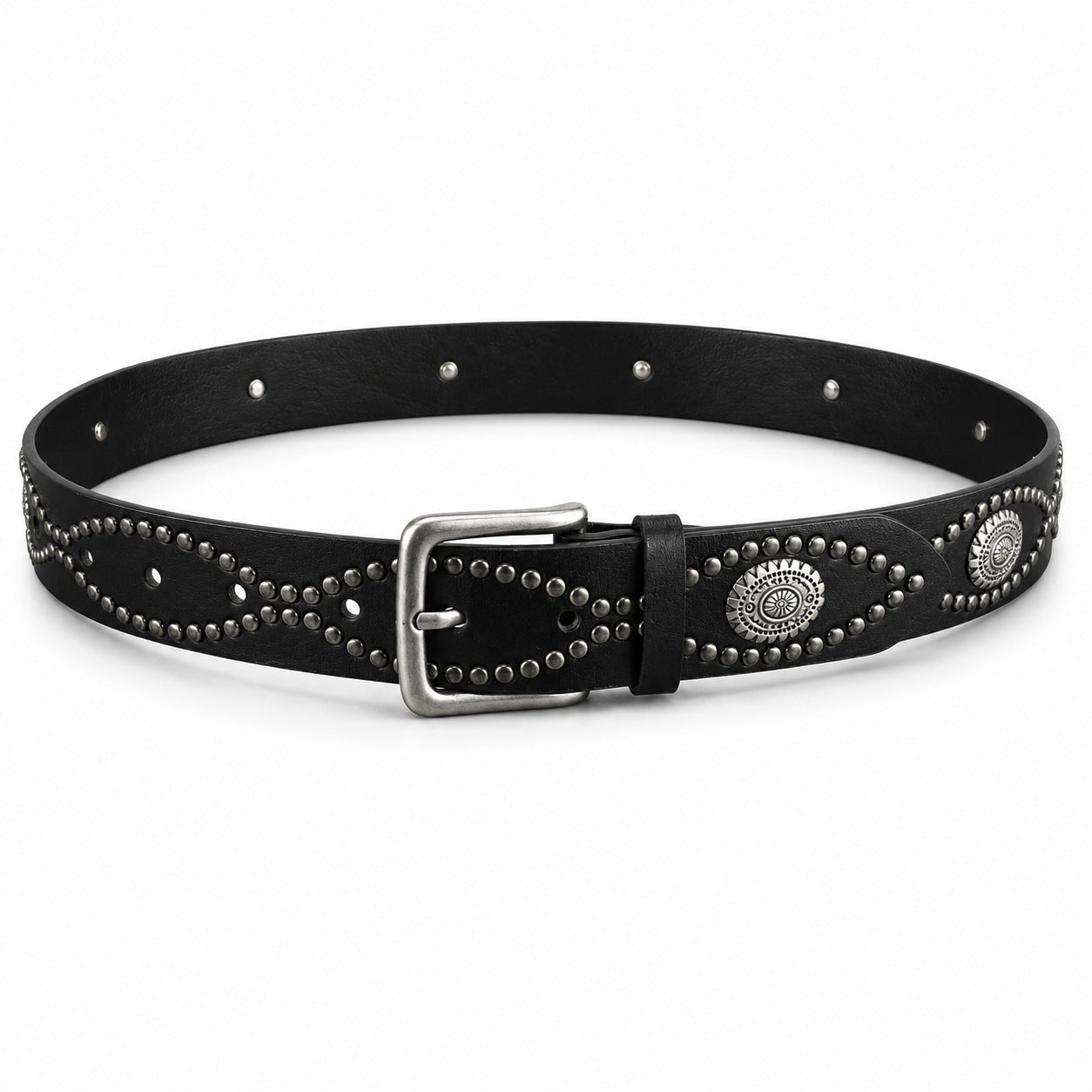 Snakeskin Punk Fashion Belt In Patent PU Leather With Alloy Pin Buckle